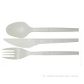 Forks en plastique jetables Polystyrne Cutlery Taille personnalisée